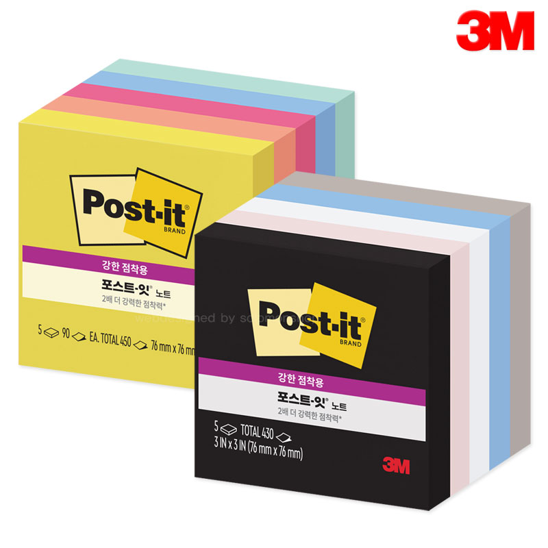 3MÆ÷½ºÆ®ÀÕ 76x76mm 5ÆÐµå 430¸Å SSN654-5 °ÇÑÁ¡Âø¿ë/Ä÷º¼ÇÆÑ