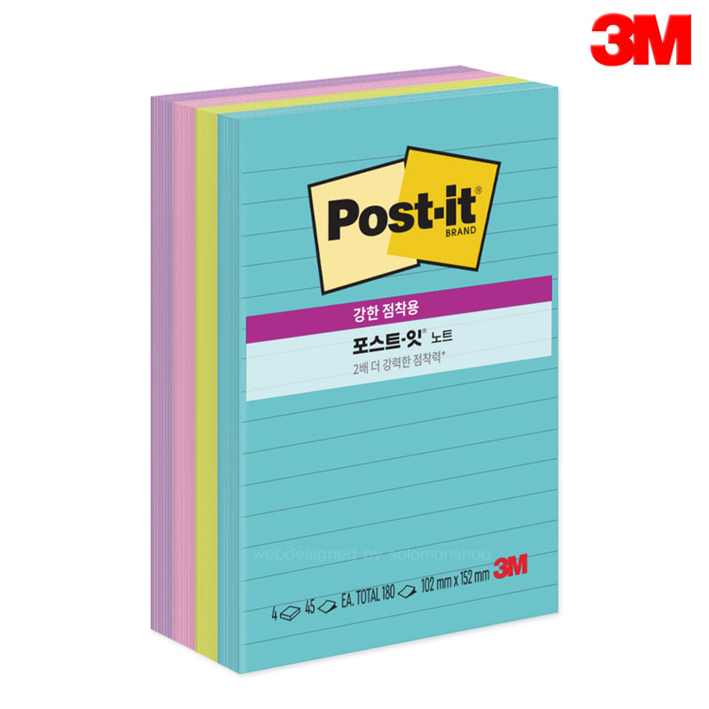 3MÆ÷½ºÆ®ÀÕ 102x152mm 4ÆÐµå 180¸Å SSN4621-4SSMIA ½´ÆÛ³ë¹Ù °ÇÑÁ¡Âø¿ë Ä÷º¼ÇÆÑ