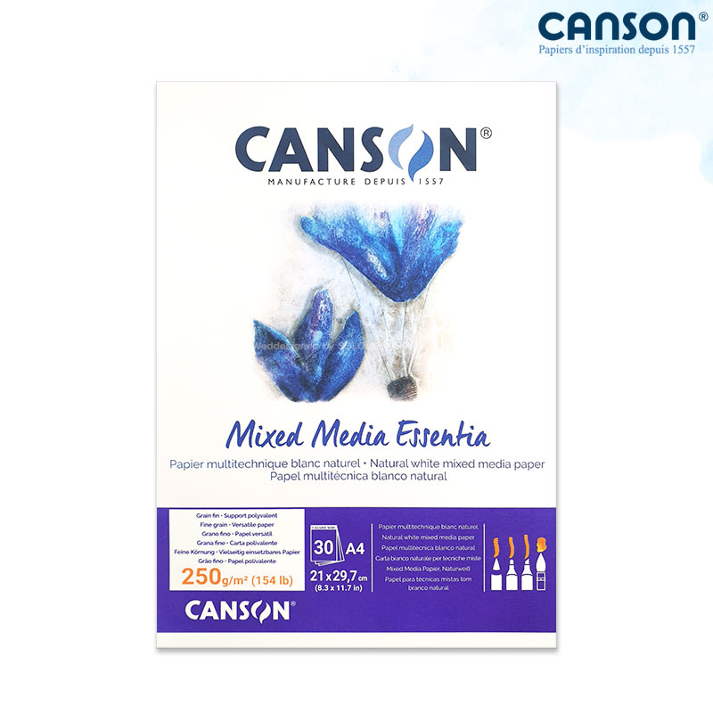 Canson ĵ�� �ͽ��̵�� ����Ƽ�� 250g 21x29.7cm 30�� 1������_�ٸ��� �ͽ��̵�����/A4����ġ��/��ä����,��Ʈ������/��������