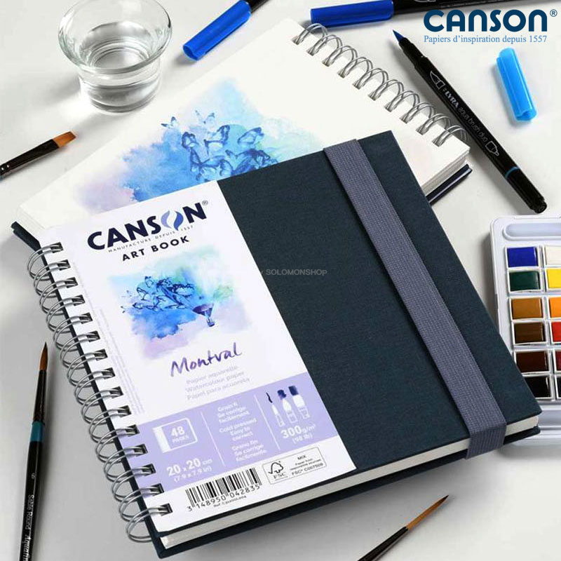 Canson ĵ�� ��Ʈ�� ���� Ʈ���� ��ä����ġ�� 300g 20x20cm 24��