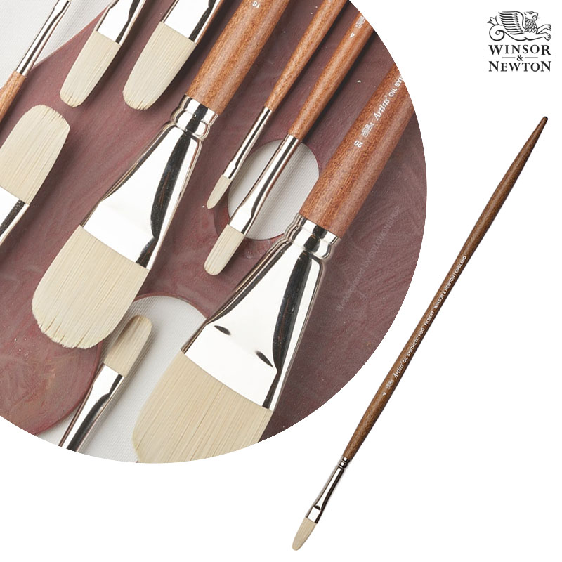 Winsor&Newton �����ش�ư ��ȭ�� ��Ƽ��Ʈ �ż�ƽ ȣ�� �귯�� �ʹ�Ʈ Size4