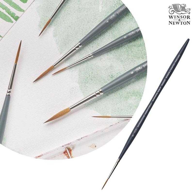 Winsor&Newton �����ش�ư ��ä�� ������ų� �ż�ƽ ���̺� ���� �귯�� Size0